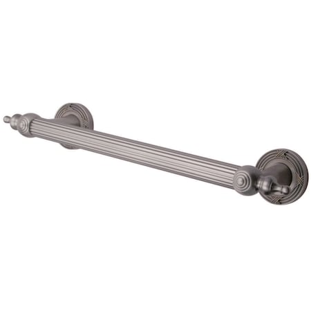 Templeton Templeton Grab Bar, 16" L, Aluminum, Brass, Brushed Nickel DR710128